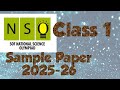 NSO Class 1 Sample Paper 2025-26, #shorts #video #class #1 #sample paper #nso #olympiad