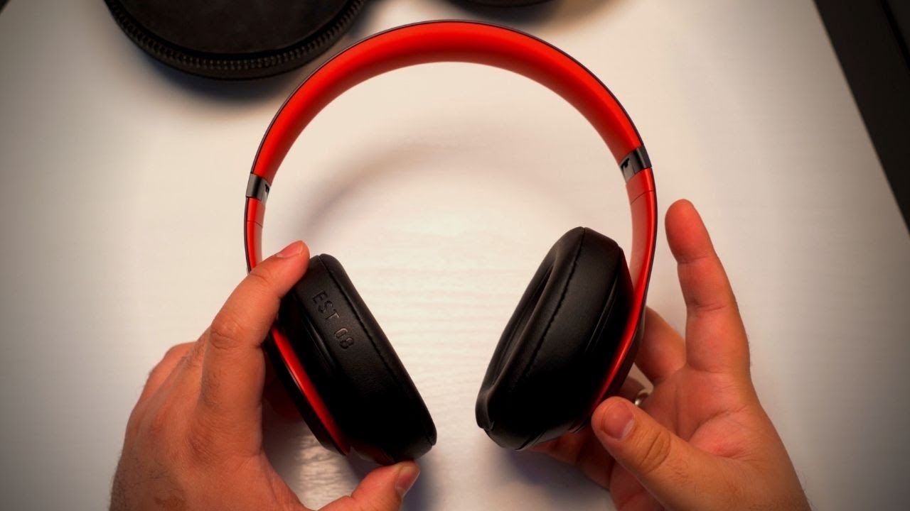 beats studio 3 wireless black and red