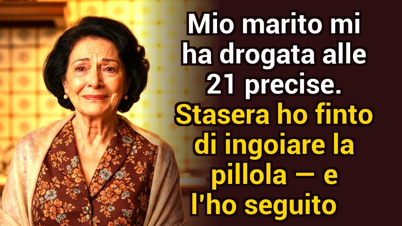 Mio marito mi drogava ogni sera alle 21. Stasera ho finto di prendere la pillola — e l'ho seguito...