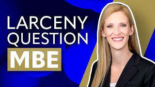 In this video, we will quickly review a criminal law mbe question,
walking you through how to answer it!