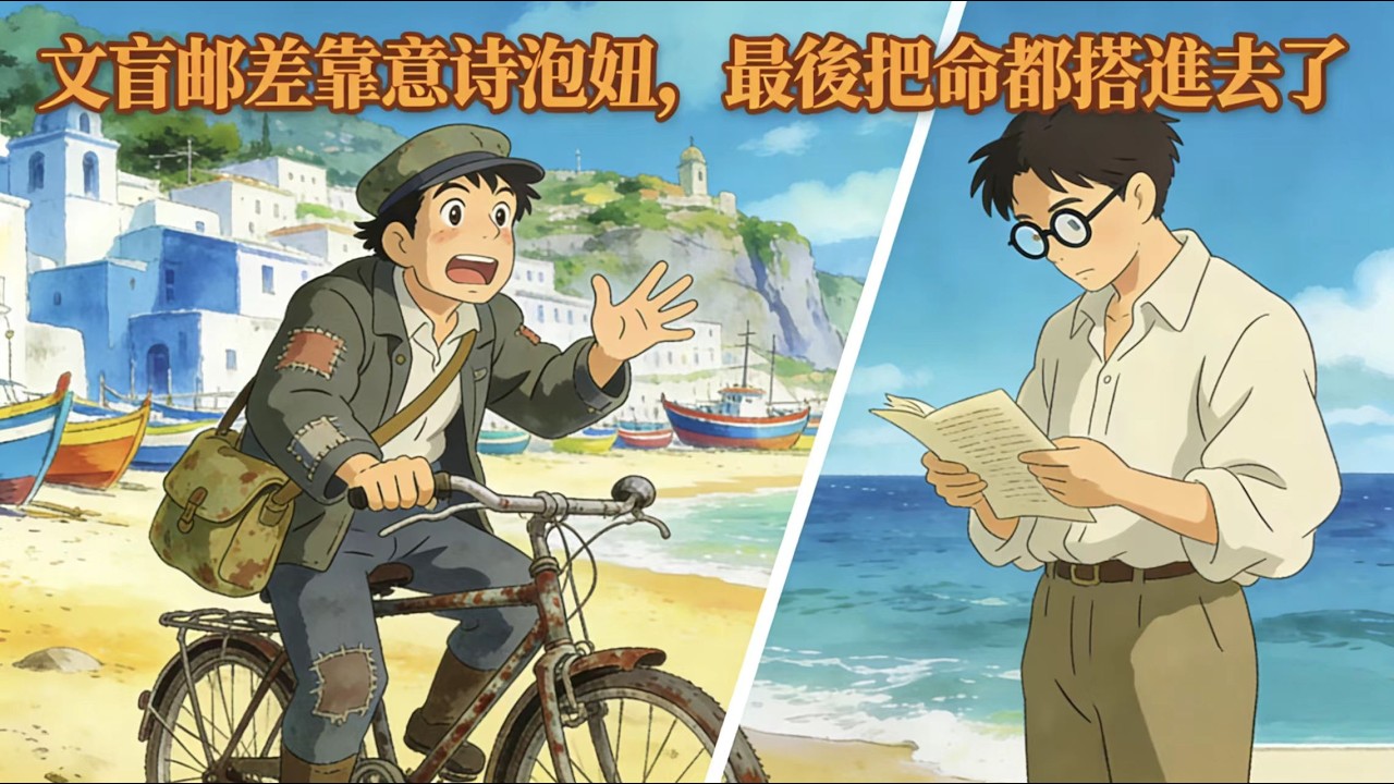 千尋的電影小屋--文盲郵差靠詩意泡妞，最後把命都搭進去了！！#电影解说 #千与千寻 #睡前故事 #冥想放鬆