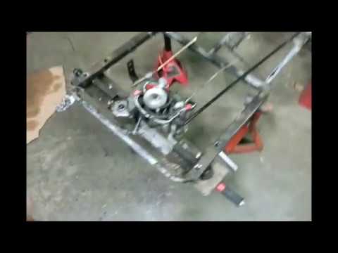 724cc Go Kart Transmission Install [Bonus: Engine Weighing] - YouTube
