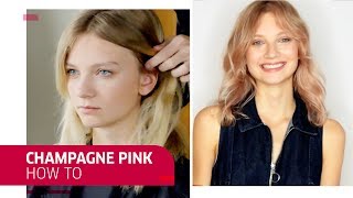How to Create Champagne Pink Hair | Wella Professionals screenshot 4