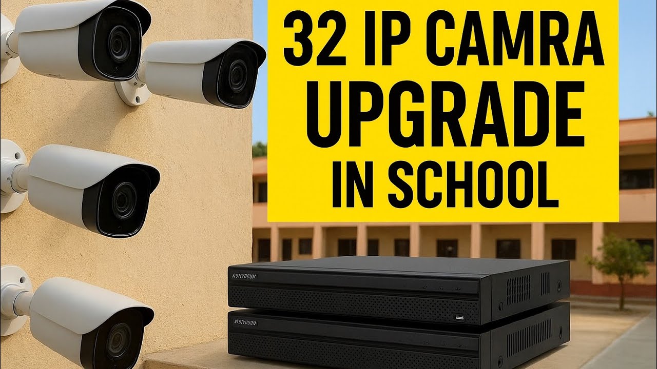 Complete CCTV Upgrade in School | Analog to IP Camera Installation | 64 Channel NVR Setup 