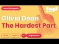 Olivia Dean The Hardest Part Acoustic Karaoke mp3