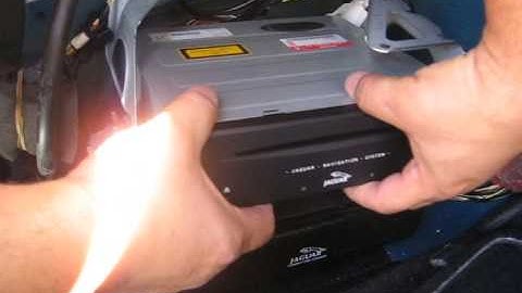 How to Remove Navigation / CD Changer from Jaguar X Type 2002 for Repair.