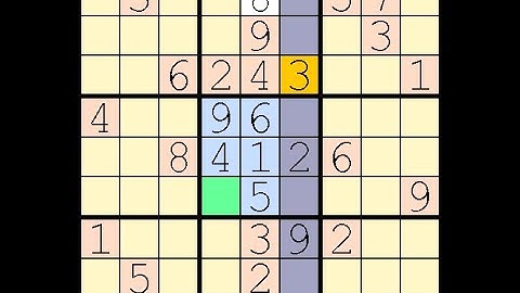 How to Solve Globe and Mail Sudoku  Five Star?  9 June, 2024