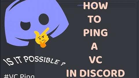 How to ping voice channels in Discord || Ping VC in Discord