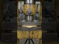 Hydraulic press vs Gold. Real-time compression test.⚙️📉 #hydraulicpress #satisfying #hydraulicmotor
