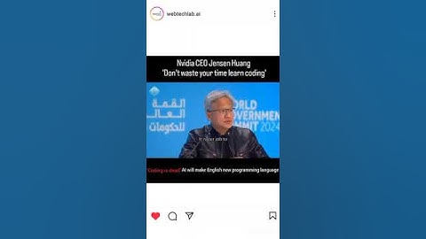 Coding is Dead? #nvidia #ai