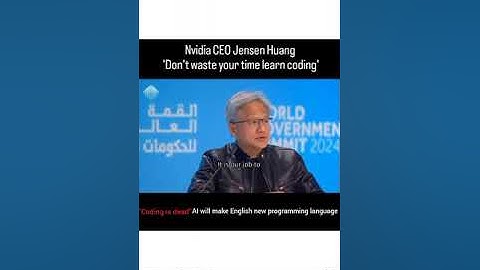 Coding is Dead? #nvidia #ai