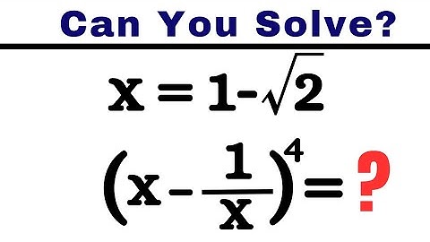 A Nice Algebraic Problem || How To Solve ?