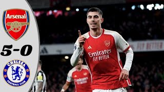 Arsenal vs Chelsea (5-) | All Goals \& Extended Highlights |  Premier League 2023\/24