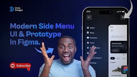 Modern Side Menu UI in Figma — Design & Prototype Step-by-Step (Nike App Tutorial)