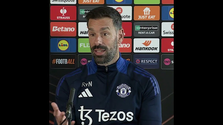 Ruud van Nistelrooy on Manchester United's lack of goals this season.