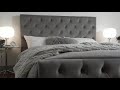 Laura James Cavill Grey Fabric 4ft 6 Double and 5ft King Bed Frame Laura James Cavill Grey Fabric 4ft 6 Double and 5ft King Bed Frame