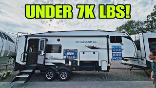 EXTREMELY LIGHT and SHORT Fifth Wheel! Under 7k Lbs Dry!  COACHMEN CHAPARRAL Lite 235RK