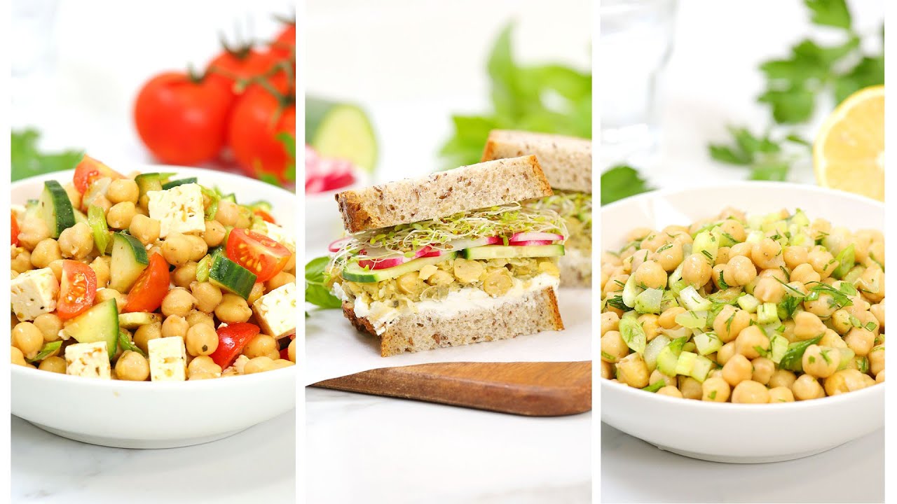 5 Minute Lunch Ideas | Easy & Delicious Chickpea Recipes | The Domestic Geek