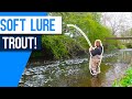 These TROUT were so hard to Find! Soft lure fishing for brown trout