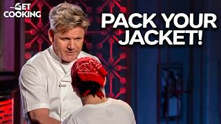 Chef Ramsay Sends Home One of the Most Outspoken Contestants | Hell's Kitchen USA
