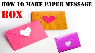 how to make paper message box | paper message box