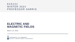 ECE221 Lecture 27: Boundary conditions for the magnetic field