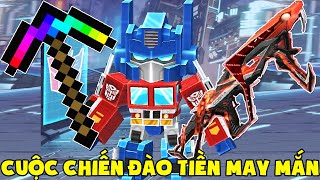 MINI GAME : CUỘC CHIẾN ĐÀO TIỀN MAY MẮN ** NOOB ĐEN ĐỦI VÀ CÁI KẾT CÓ SÚNG SIÊU VIP TRONG MINI WORLD