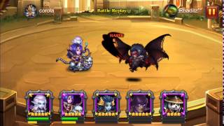 Heroes Charge Lv 85 ULTIMATE Fallen Dominion team 2 heroes won over team of 5 lv 81 full enchanted screenshot 3