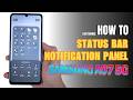 How to Edit Notification Panel Shortcuts | Status bar on Samsung Galaxy A07 5G