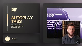 Autoplay tab carousel with progress bar and perfect animations
