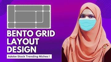 Bento Grid Layout Design Tutorial | Adobe Stock Trending Design Idea 2025🔥🔥UI Design Bangla Tutorial