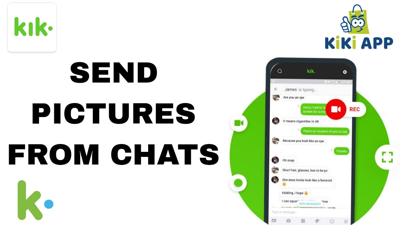 How To Send Pictures From Chats On KikMessaging And Chat App YouTube