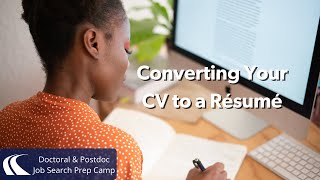 10 steps for converting your CV to a resume