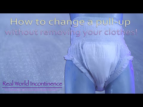 How to change a pull-up without removing your clothes #adultdiaper #pullup