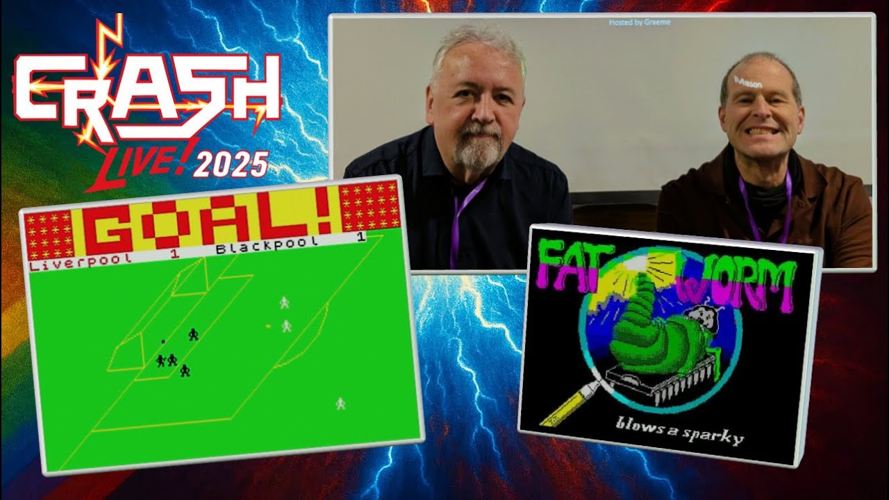 Кевин Томс и Джулиан Тодд беседуют на Crash Live 2025 Football Manager и Fat Worm Blows a Sparky.