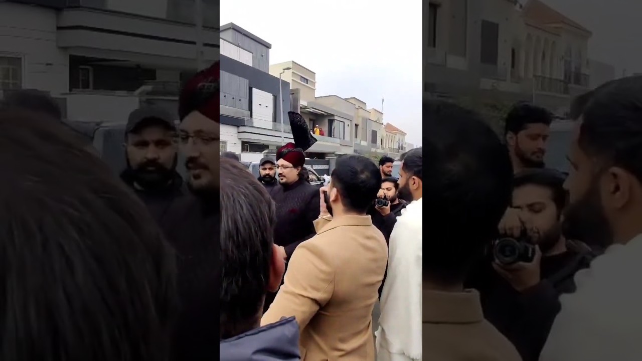 Rajab butt in barat  with groom 