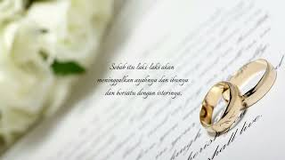 Elisabeth Sudira  \u0026 David Setyawan - Takkan Terpisahkan (Wedding Songs)