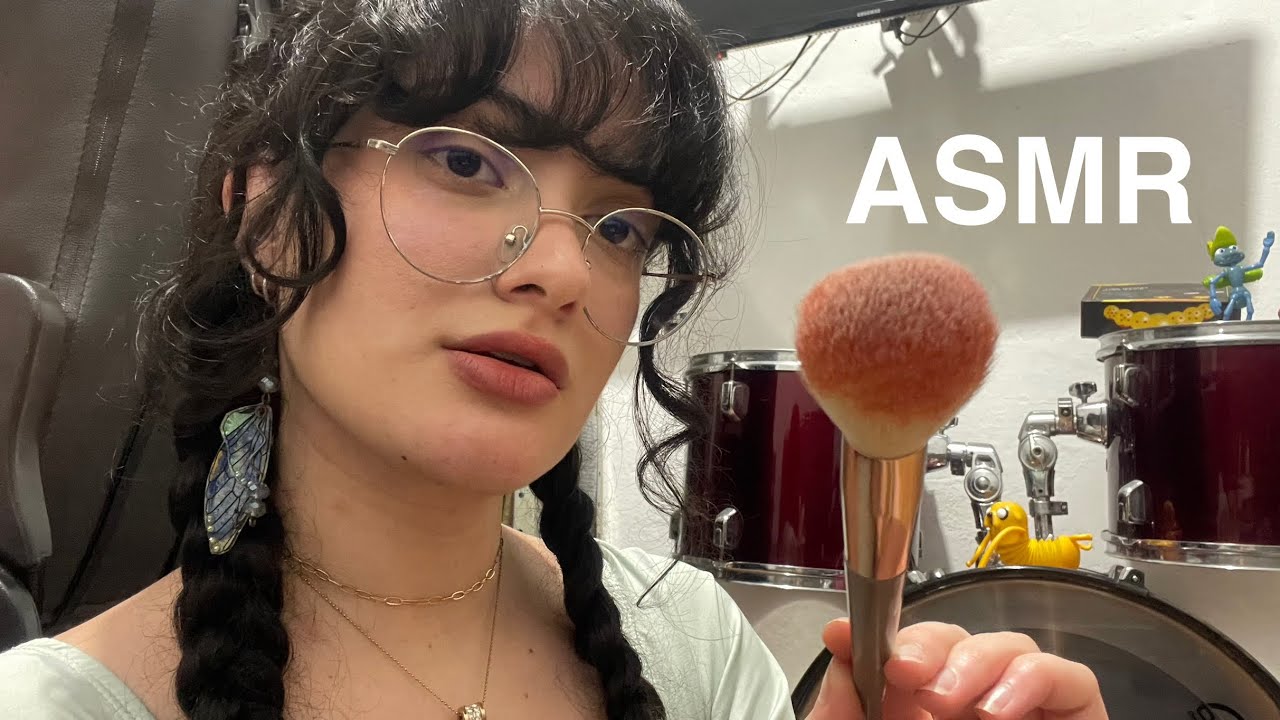 ASMR CASEIRO: PINCEL NA TELA, SONS DE BOCA (rhythmic, tapping)