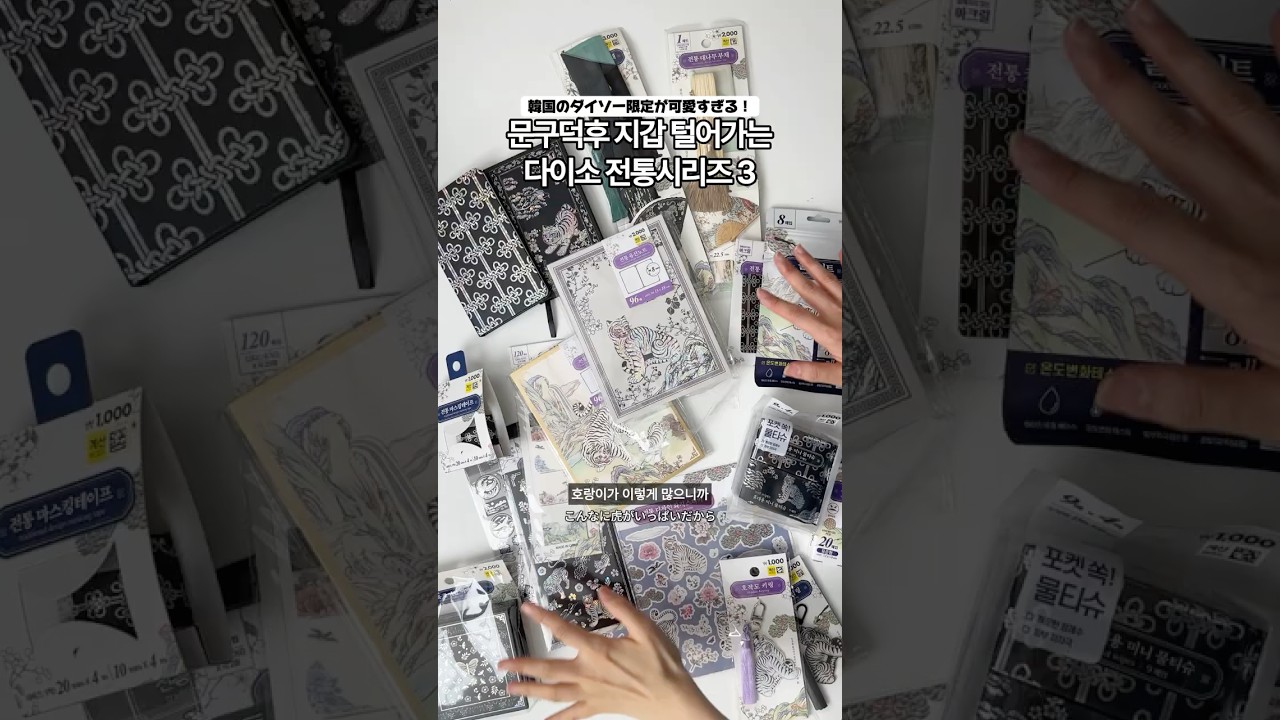 또 품절대란;; 다이소 감다살 신상 전통시리즈 탈탈 털어옴 | 2026
