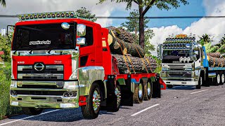 ตัดไม้ เคลียร์ป่าบ้านสวน HINO S700 EP.5 - Farming simulator 19