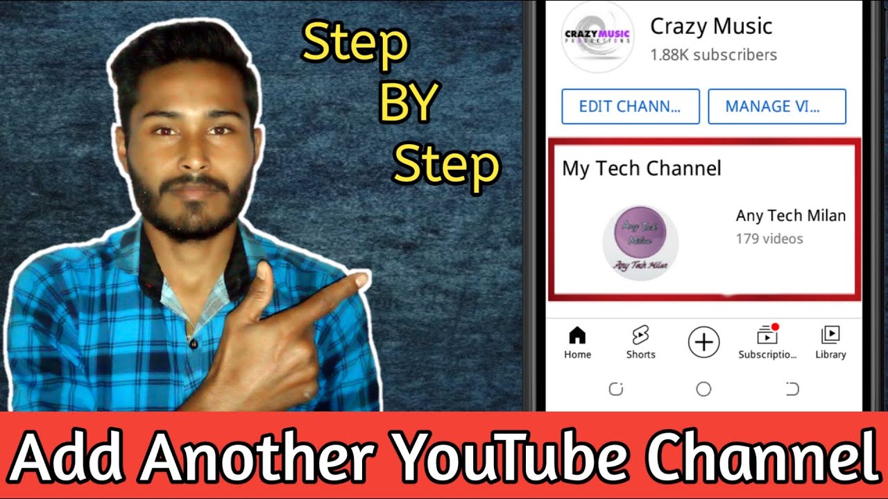 How to Add Another Channel On YouTube {Hindi} || Any Tech Milan