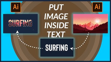 Place Image inside Text in Adobe Illustrator | How to put image inside text | Adobe Illustrator