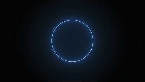 Free Circle Shape Glowing Neon Lines in Loop animation...