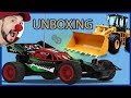 Clown Bob & Construction vehicles Loader Bulldozer Unboxing Buggy Monster Truck