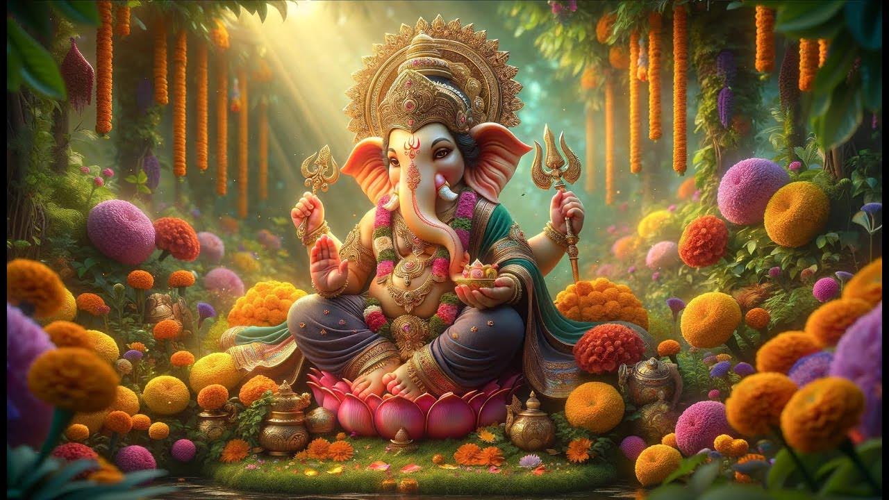 Om Geem Goom Ganapate Namah Swaha 1008 times - YouTube