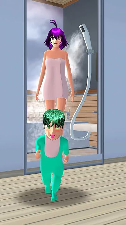 Bayi Menggoda Ibunya Saat Mandi (Sakura School Simulator) #sakura #sakuraschool #sakurasimulator