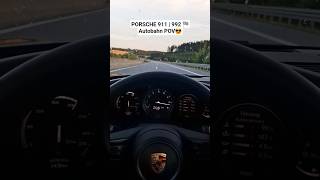Awesome! - 2025 Porsche 992 POV Kickdown | Dream Roads #shorts #porsche  #autobahn #autotopnl