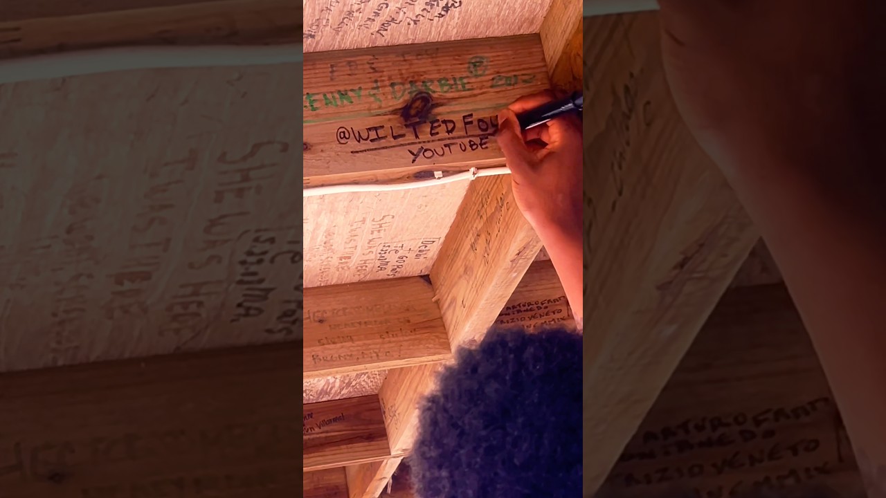 Wrote My Name On A Wall In Belize 