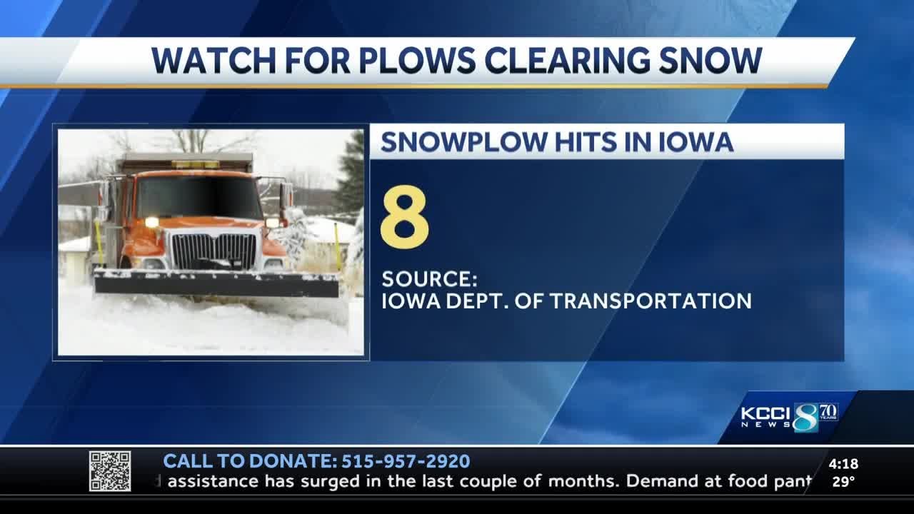 Iowa weather: 8 snow plows hit in first snowstorm of the season