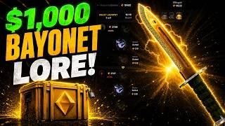 WE PULLED A $1,000 BAYONET LORE!!! (Clash.gg)